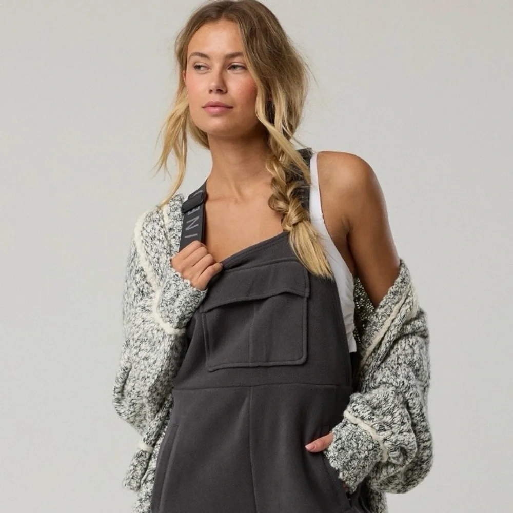 These are brand new with tags Aerie fleece overalls size small. So cozy! - Picture 1 of 7